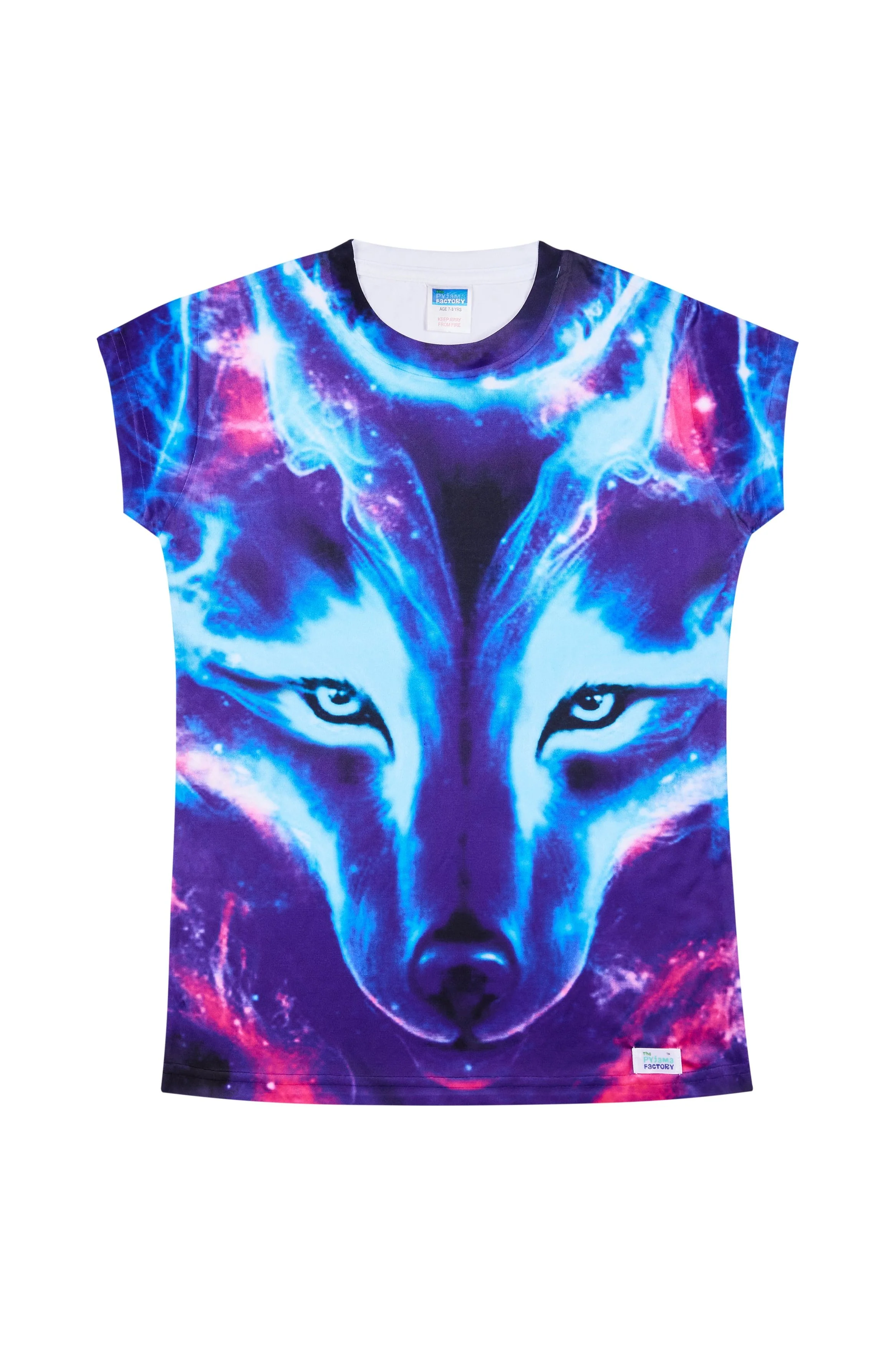 Girls 3D Wolf Pyjamas Short - Image 3