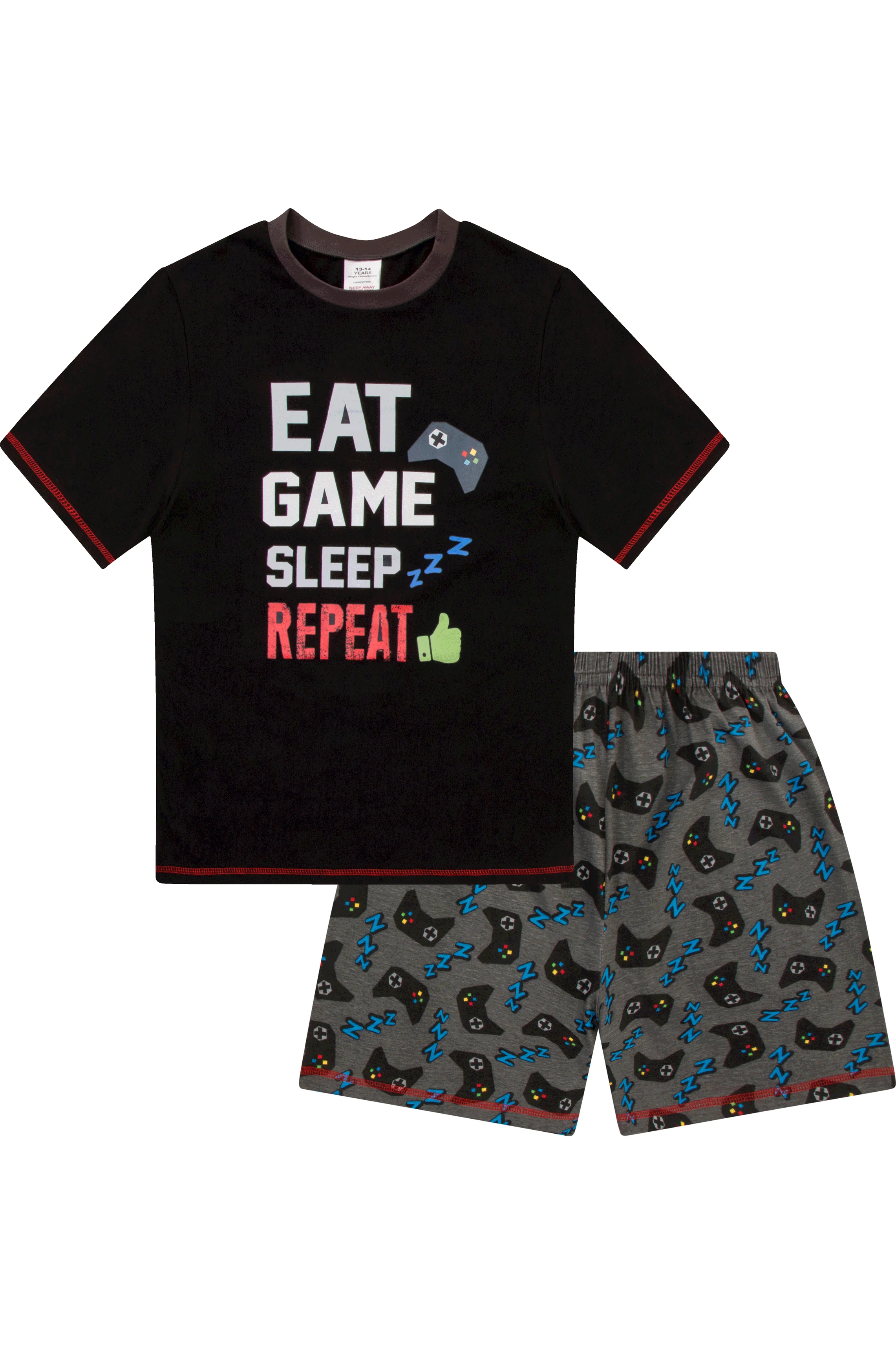 Boys Eat Game Sleep Short Pyjamas - Image 3