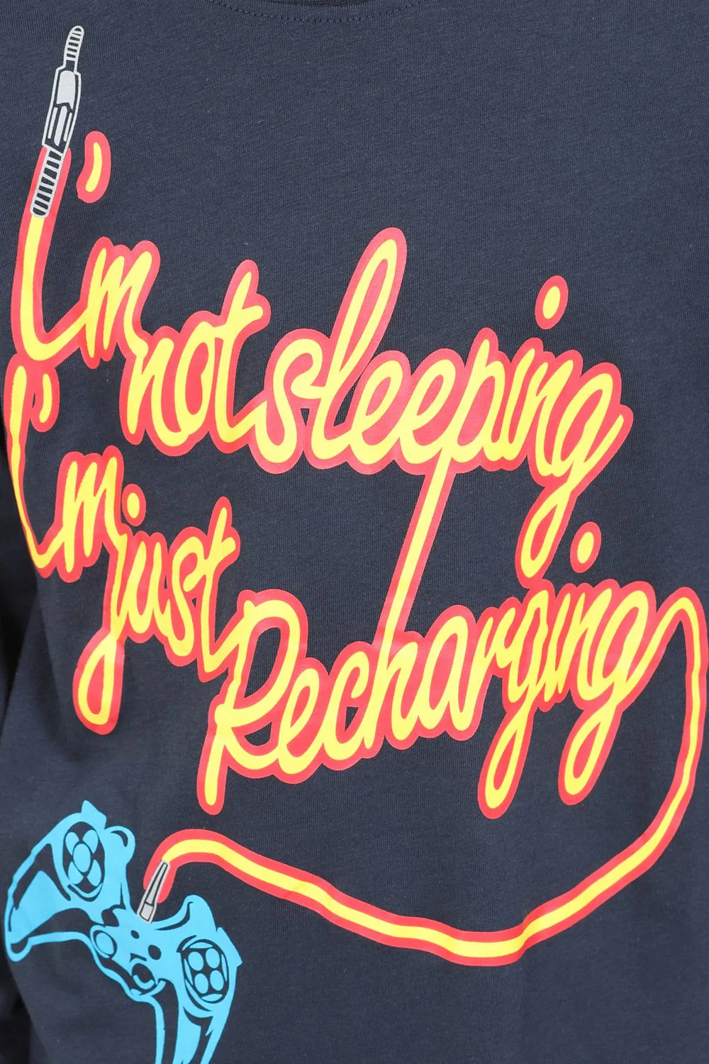 Boys 'I'm Not Sleeping I'm Just Recharging'  Long Pyjamas - Image 4