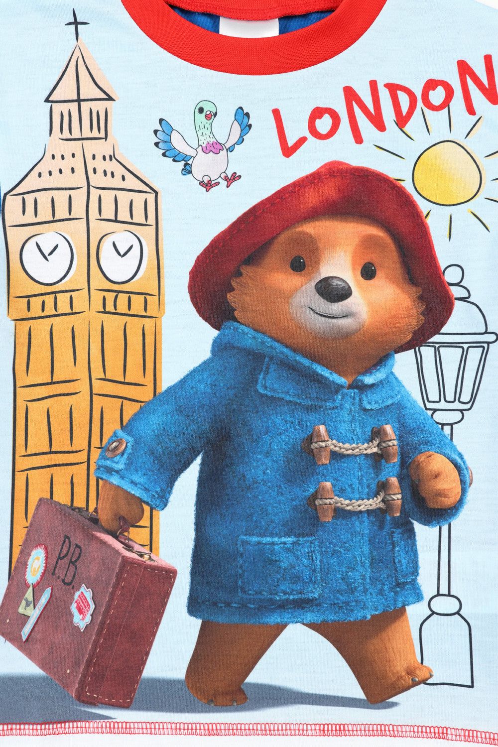 Boys Paddington Bear London Pyjamas Blue Long PJs - Image 3