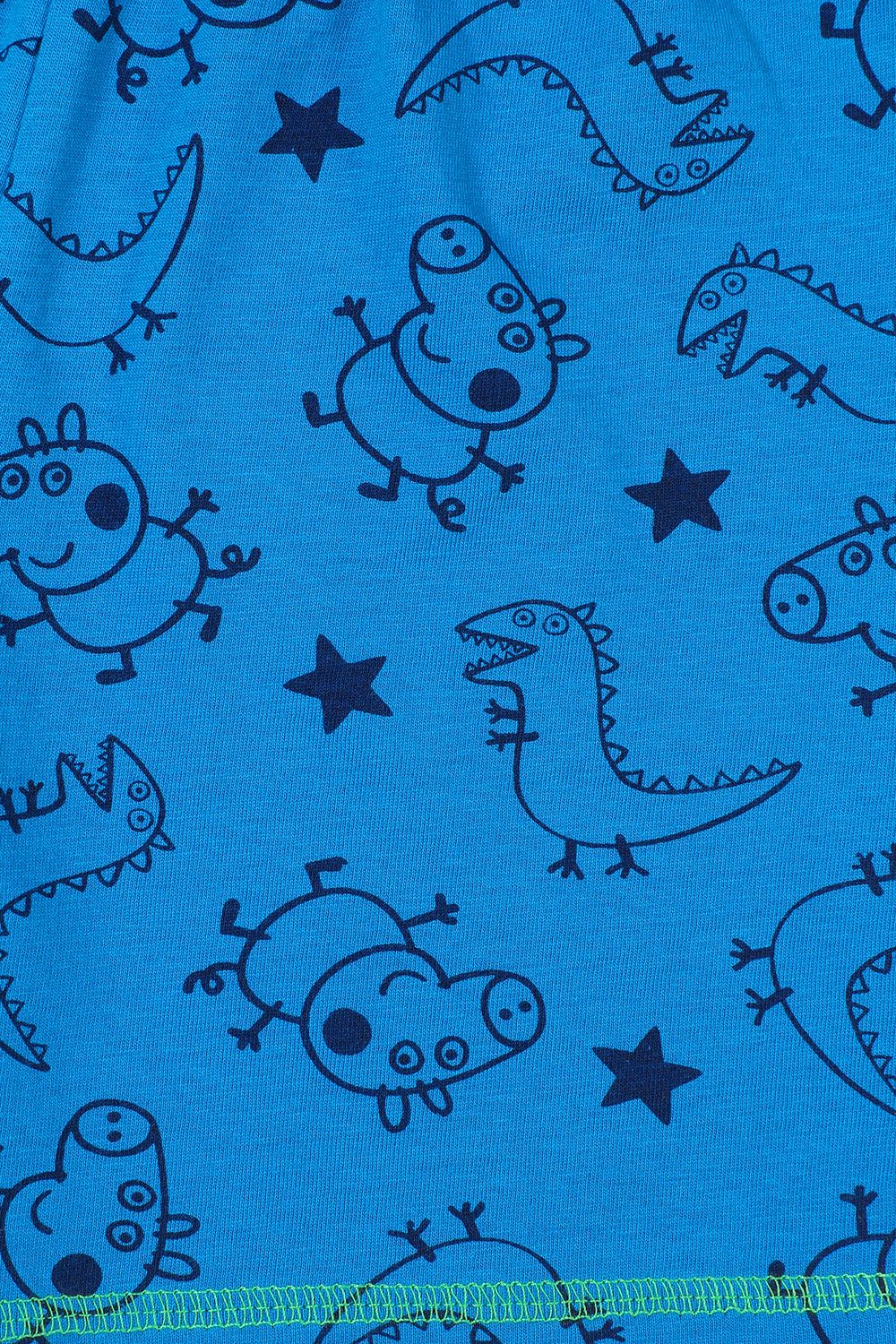 Boys Grey Peppa George Pig 'Dino Roar' Short Pyjamas - Image 5