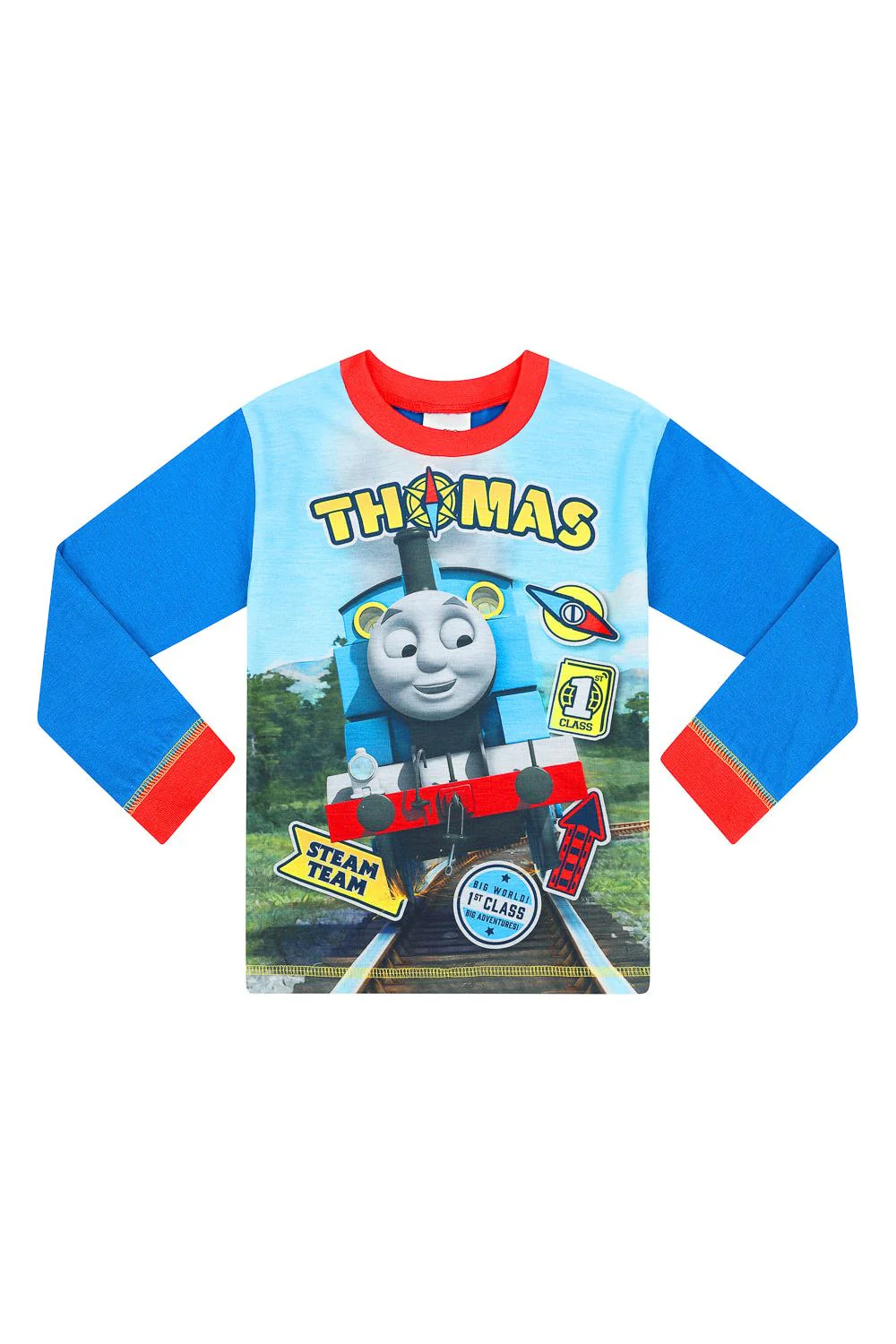 Boys Thomas The Tank Engine Long Blue Pyjamas - Image 4