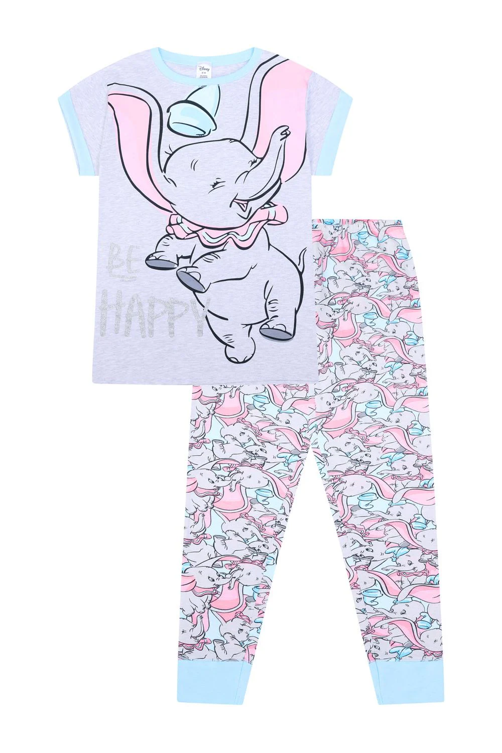 Women's Disney Dumbo 'Be Happy' Long Pyjamas - Image 3