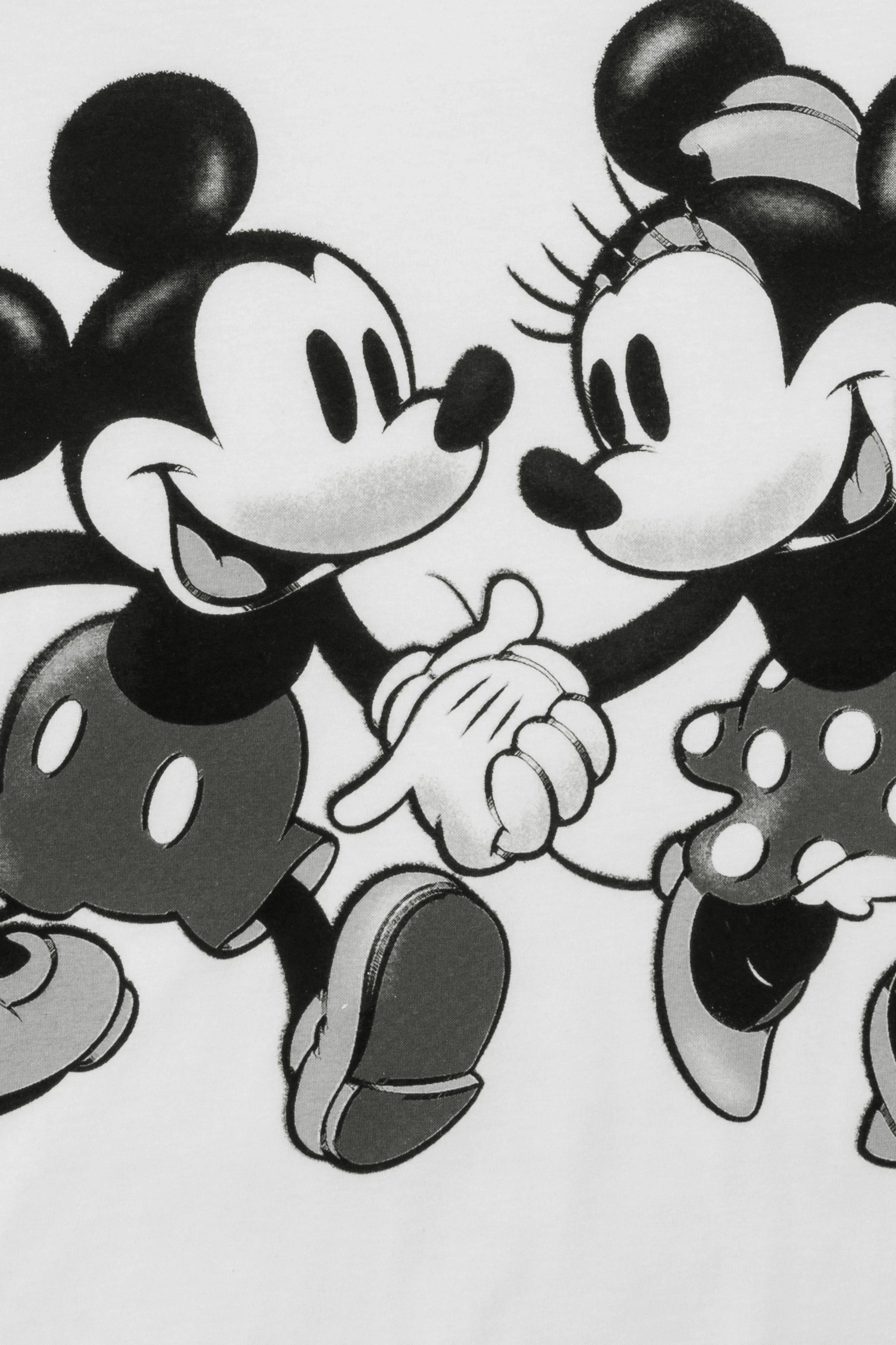 Women's Minnie and Mickey Mouse 'Life Not Always Black & White' Long Pyjamas - Image 6