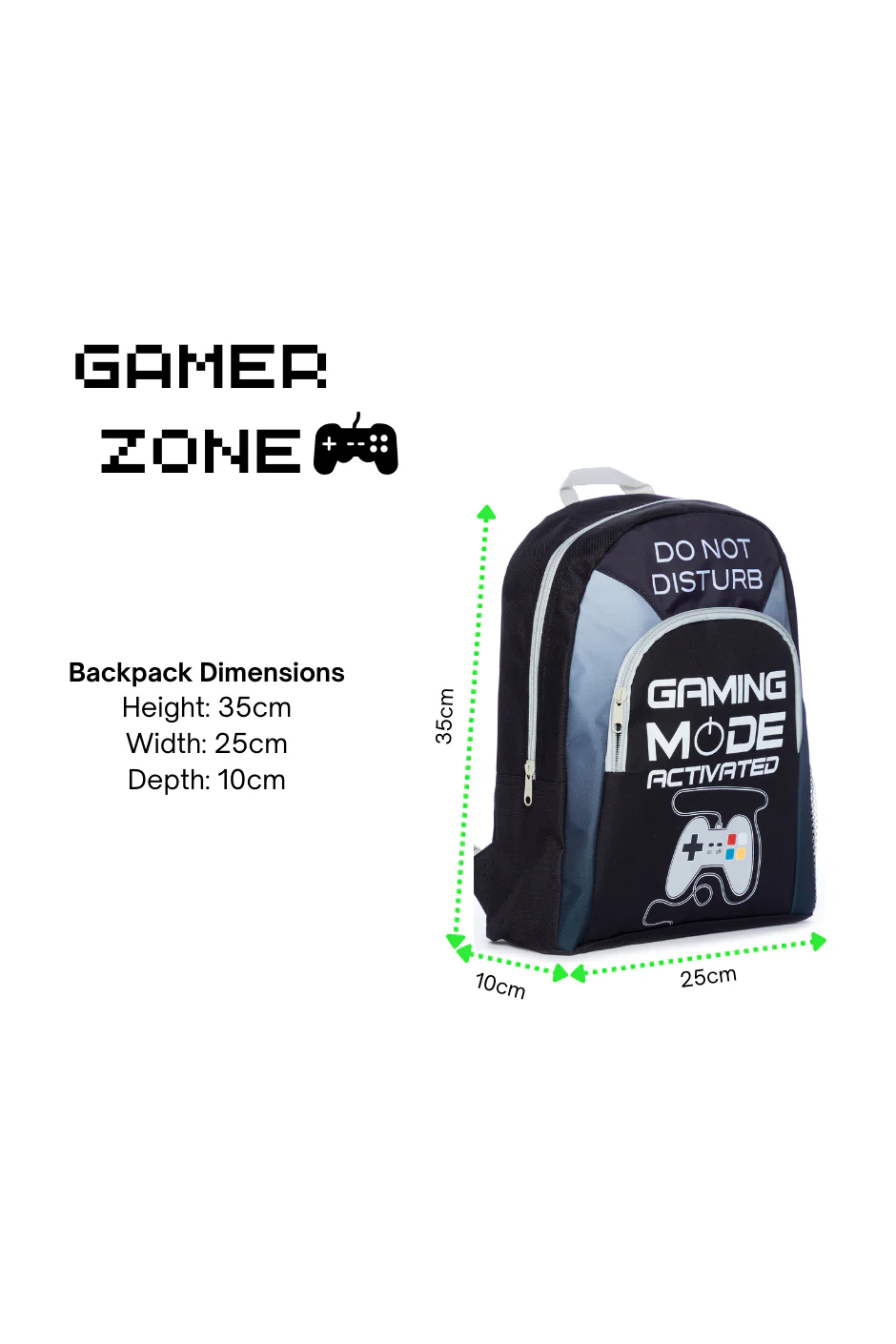 Kids Do Not Disturb Gaming Mode Activated Gamer Backpack - Image 7