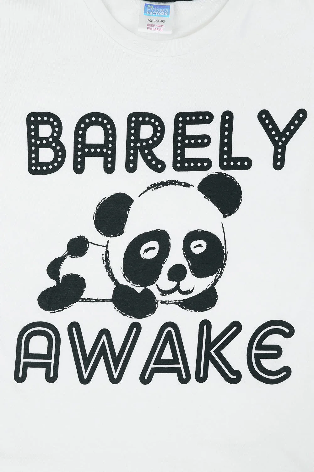 Girls Panda 'Barely Awake' Long Pyjamas - Image 6