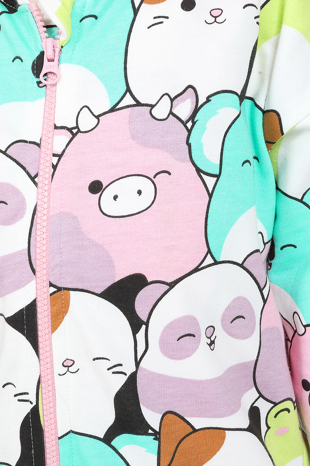 Girls Squishmallows Zipped Cotton Hoodie - Image 6