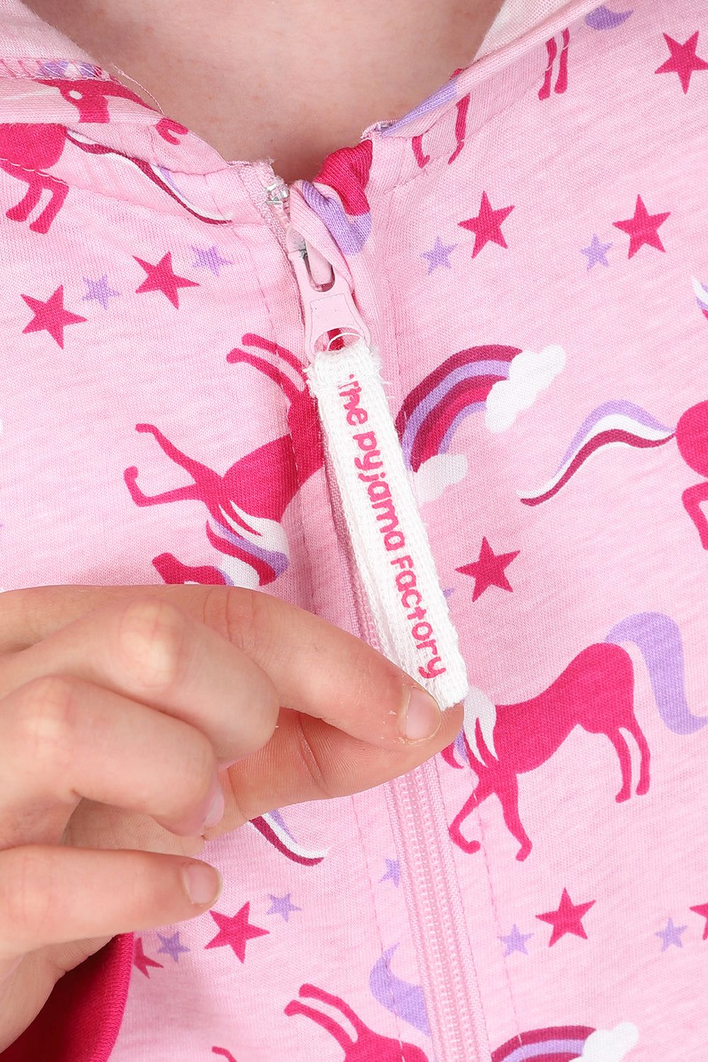 Girls Pink Unicorn Sleepsuit - Image 4