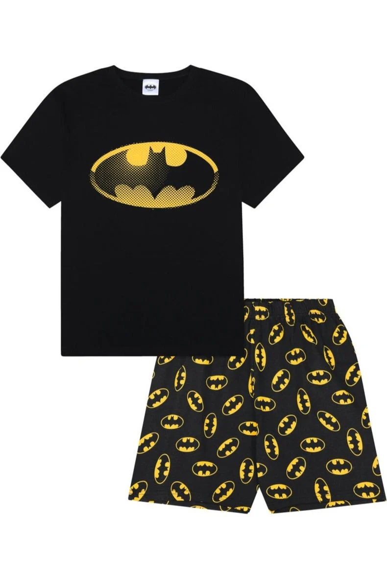Mens Batman Logo Short Pyjamas - Image 3