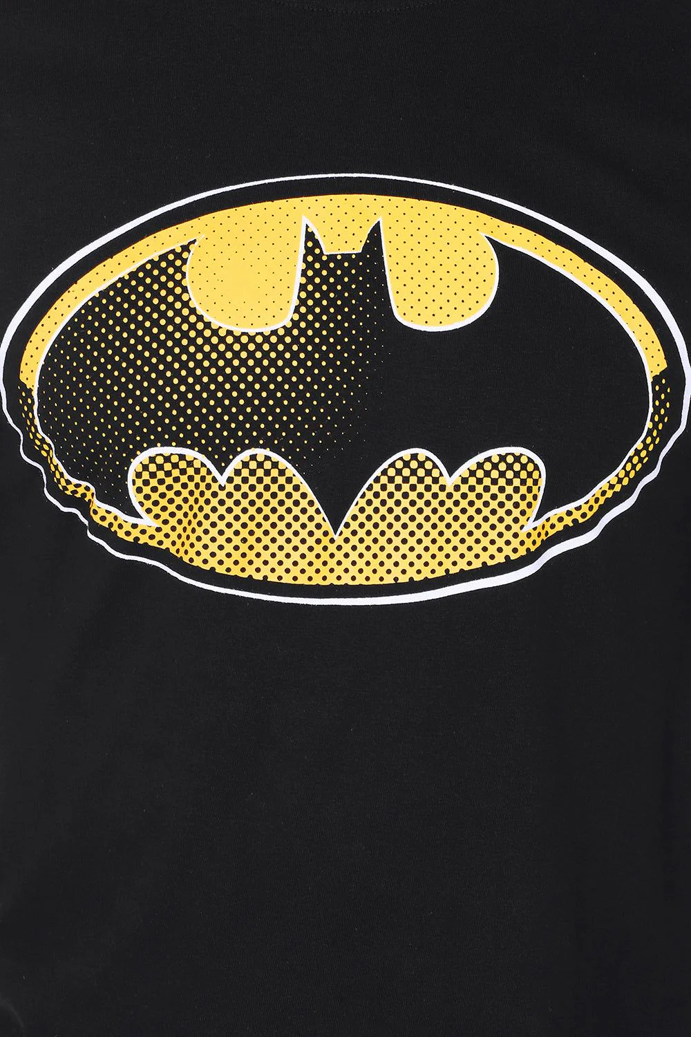 Mens Batman Logo Long Black Pyjamas - Image 3