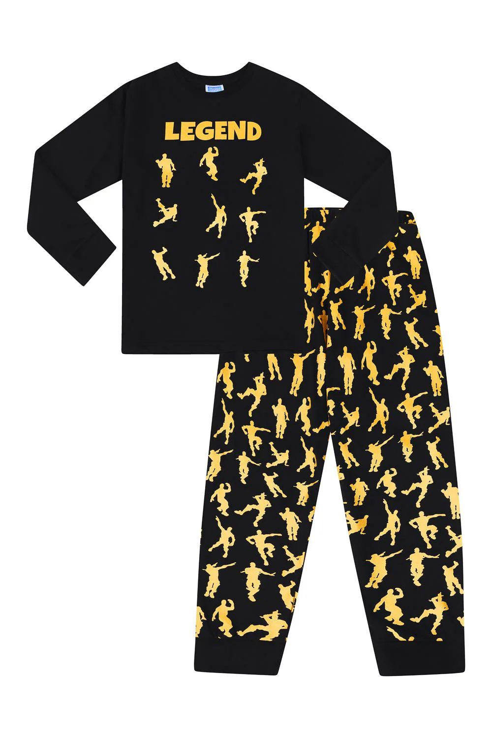 Legend Emote Dance Gaming Gold Long Pyjamas - Image 3